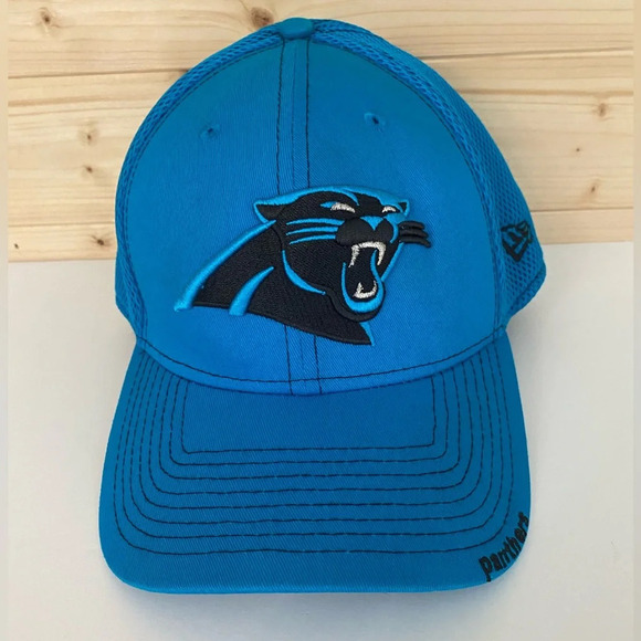 CAROLINA PANTHERS New Era 39THIRTY Official Team Logo NFL Stretch Fit Hat - Picture 1 of 9